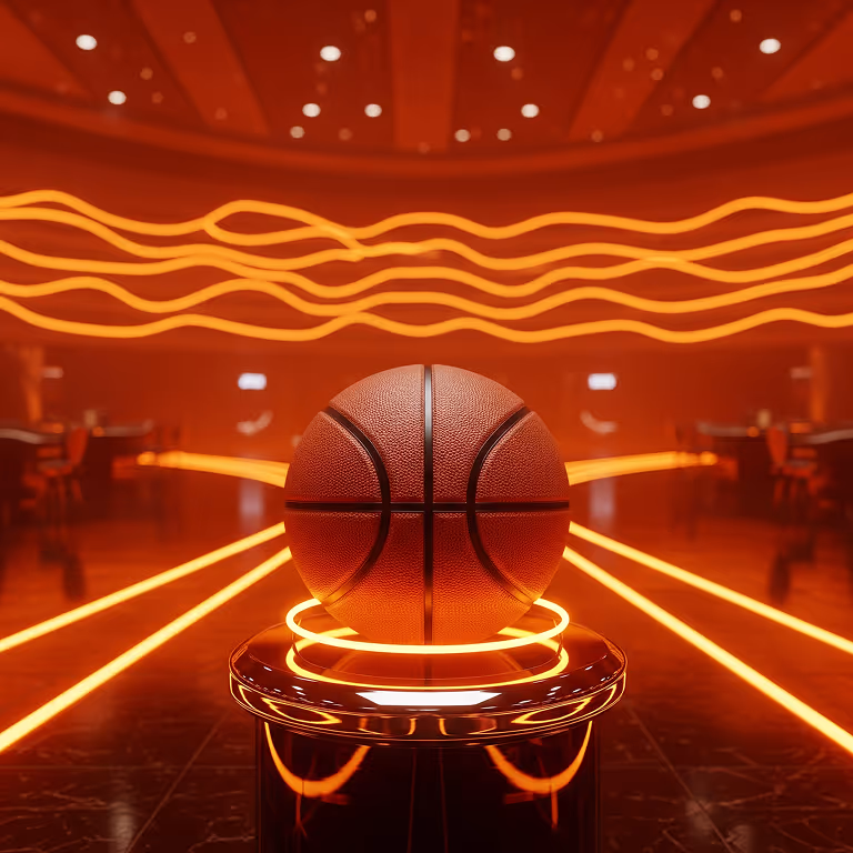 FridayWave Casino sportsbook atmosphere with glowing arena design and sports betting theme